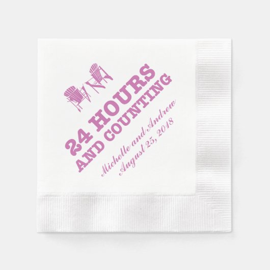 Adirondack Stoelen | 24 uur en tellen Servet (Voorkant)