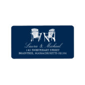 Adirondack Stoelen | Adres Etiket (Voorkant)