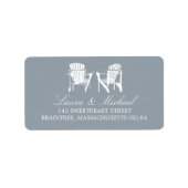 Adirondack Stoelen | Adres Etiket (Voorkant)