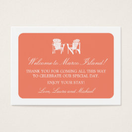 Adirondack Stoelen | Bruiloft gunst Label Visitekaartje