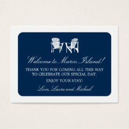 Adirondack Stoelen | Bruiloft gunst Label Visitekaartjes