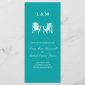 Adirondack Stoelen | Ceremony-programma Programmakaart (Voorkant)