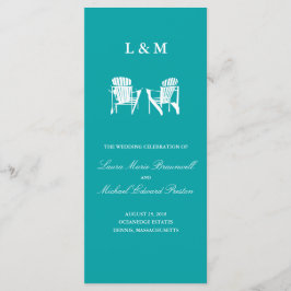 Adirondack Stoelen | Ceremony-programma Programmakaart