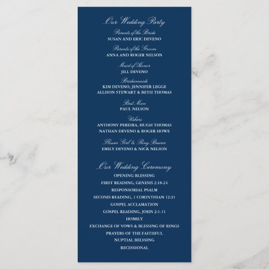 Adirondack Stoelen | Ceremony-programma Programmakaart (Achterkant)