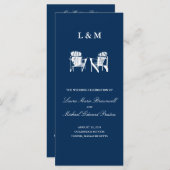 Adirondack Stoelen | Ceremony-programma Programmakaart (Voorkant / Achterkant)