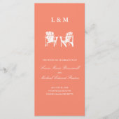 Adirondack Stoelen | Ceremony-programma Programmakaart (Voorkant)