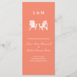 Adirondack Stoelen | Ceremony-programma Programmakaart