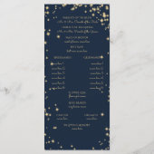 Adirondack stoelen en sterrenhemel marine blauw programmakaart (Achterkant)