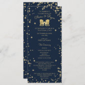 Adirondack stoelen en sterrenhemel marine blauw programmakaart (Voorkant / Achterkant)