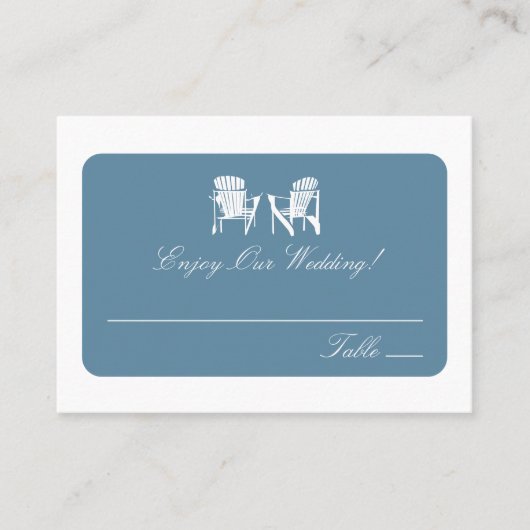 Adirondack Stoelen | Escort Kaarten Plaatskaartje (Voorkant)