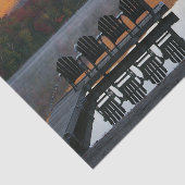 Adirondack-stoelen Heart Lake Herfst Tissuepapier (Detail)