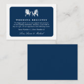 Adirondack Stoelen | Huwelijksbruids Gift Registry Informatiekaartje (Voorkant / Achterkant)