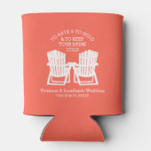 Adirondack Stoelen Koraal Blikjeskoeler (Achterkant)