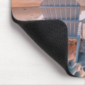 Adirondack stoelen op tropisch strand muismat (Hoek)