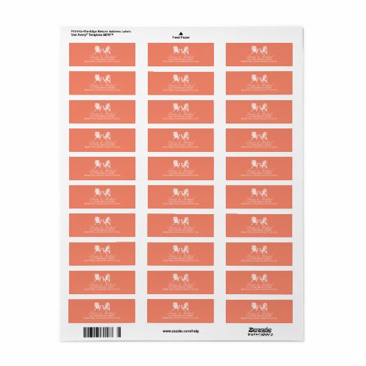 Adirondack Stoelen | Retouradres Etiket (Full Sheet)
