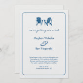 Adirondack Stoelen Trouw Aankondiging (Voorkant / Achterkant)