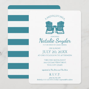 Adirondack Stoelen Vrijgezellenfeest Kaart