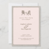 Adirondack-stoelen Wedding Save the Date (Voorkant)
