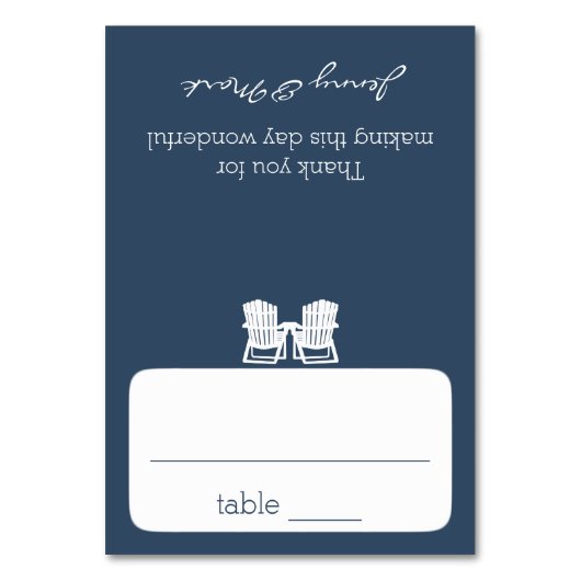 Adirondack Stoelen Zittende Kaart (Voorkant)