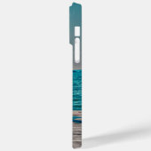 Adirondack strandstoelen Blauwgroen roze huisje Case-Mate iPhone Case (Achterkant / Links)