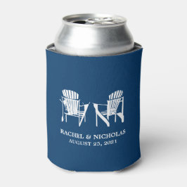 Adirondack strandstoelen donkerblauw | Bruiloft Blikjeskoeler