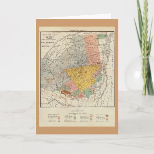 Adirondack Survey Sketch - Verplanck Colvin Map Kaart (Voorkant)
