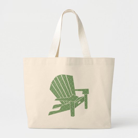Adirondack-voorzitter Grote Tote Bag (Voorkant)