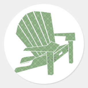 Adirondack-voorzitter Ronde Sticker