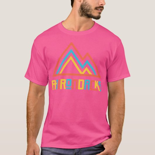 Adirondacks Baseball Sleeve T-shirt (Voorkant)