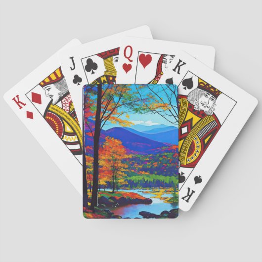 Adirondacks herinnerd pokerkaarten (Achterkant)