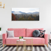 Adirondacks High Peaks Mountains Autumn Canvas Afdruk (Insitu (Woonkamer))