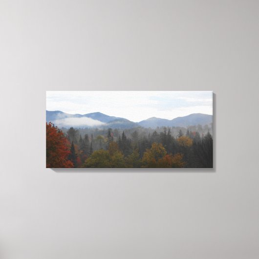 Adirondacks High Peaks Mountains Autumn Canvas Afdruk (Voorkant)