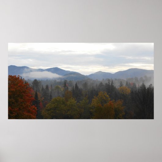 Adirondacks High Peaks Mountains Autumn Poster (Voorkant)