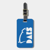 Adirondacks ijsbaan bagagelabel (Voorkant verticaal)