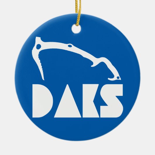 Adirondacks ijsbaan keramisch ornament (Voorkant)