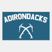 Adirondacks ijsbaan rechthoekige sticker (Voorkant)