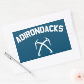 Adirondacks ijsbaan rechthoekige sticker (Envelop)
