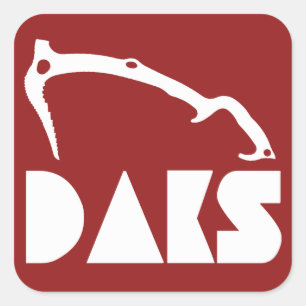 Adirondacks ijsbaan vierkante sticker