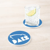 Adirondacks ijsbaan zandsteen onderzetter (Zijkant)