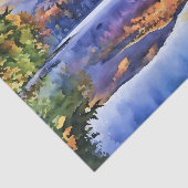 Adirondacks in de herfst Heart Lake Tissuepapier (Detail)