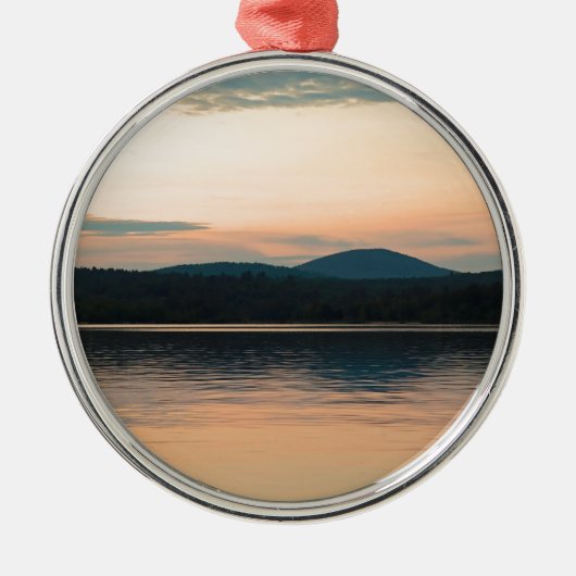 Adirondacks Long Lake Sunset Metalen Ornament (Voorkant)