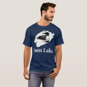 Adirondacks Loon Lake NY Bird New York T-shirt (Voorkant volledig)