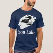Adirondacks Loon Lake NY Bird New York T-shirt (Voorkant)