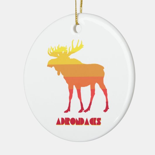 Adirondacks Moose Keramisch Ornament (Links)