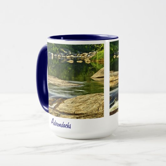 Adirondacks, N.Y. Mountain Stream Mok (Voorkant links)