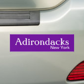Adirondacks, New York Bumpersticker (Op auto)