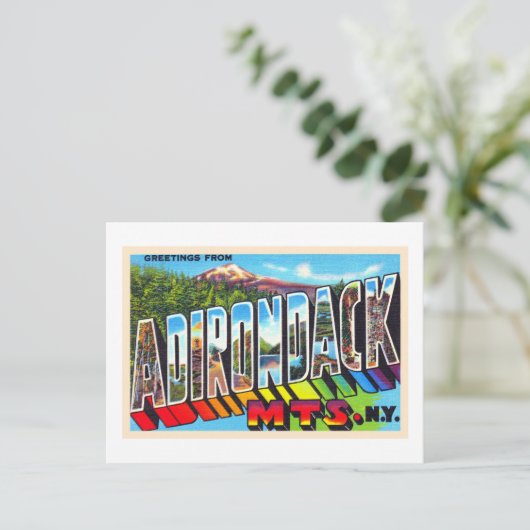 Adirondacks New York  groot Briefkaart (Staand voorkant)