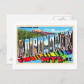 Adirondacks New York  groot Briefkaart (Voorkant / Achterkant)