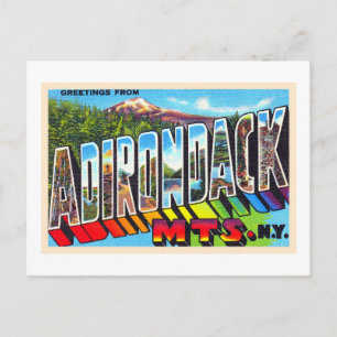 Adirondacks New York  groot Briefkaart