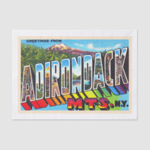 Adirondacks New York  groot Briefkaart Tissuepapier
